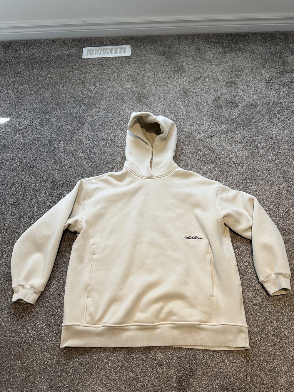 lululemon athletica oversized Big Cozy Cream Pullover Hoodie